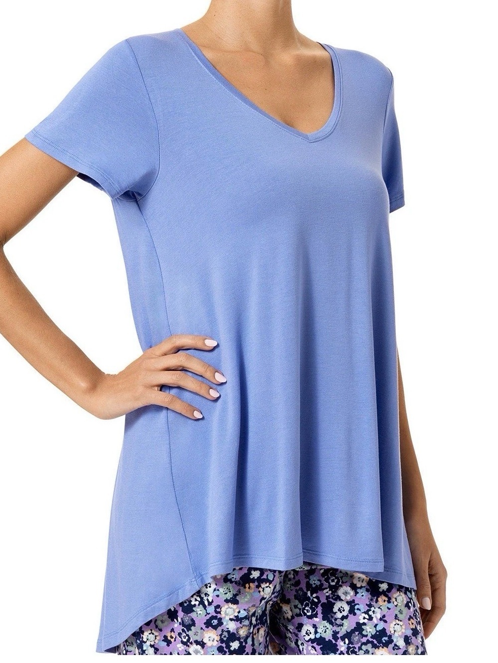 Hue Women's the Perfect Pajama Short-Sleeve Tee - Persian Jewel, Medium, $38